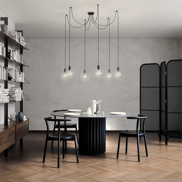 EasyLamp Lampadario con lampada a sospensione moderno [Classe di efficienza energetica A++]