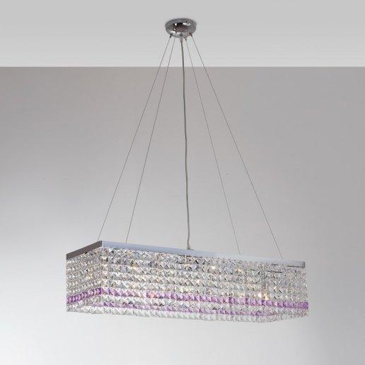 Lucciola 80 cm 7 luci 658 cristalli - Lampadario cristallo