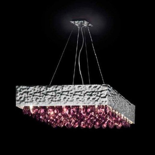 Magma 0450/s60 ambra (cromo) - Lampadario, Sospensione - PATRIZIA VOLPATO