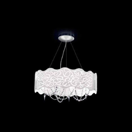 Marea 0492/s70 cristallo (foglia argento) - Lampadario, Sospensione - PATRIZIA VOLPATO