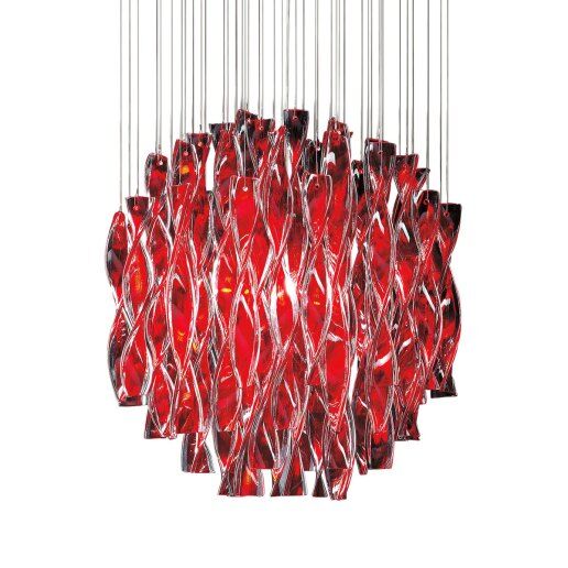 AURA 45 rosso foglia oro - Lampadari e sospensioni - AXO LIGHT