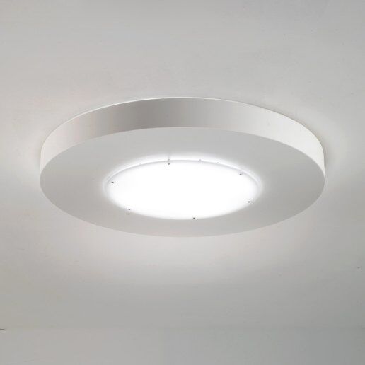 Circle 100 bianco flu - Plafoniera da soffitto - NOIDESIGN