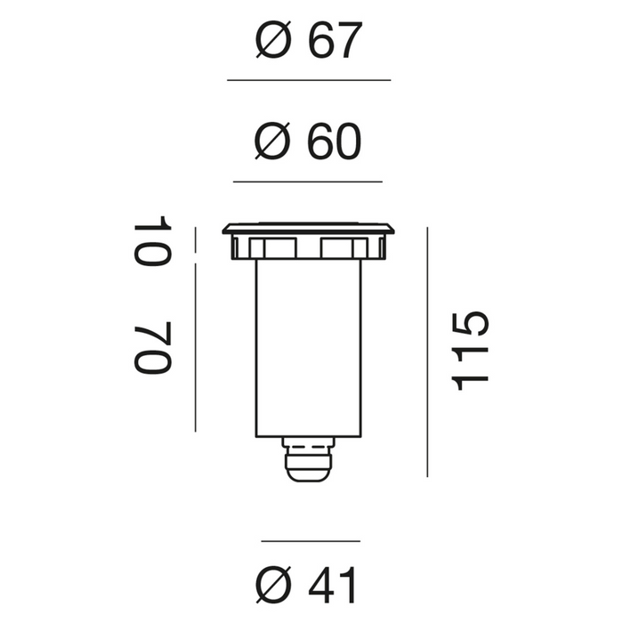 Shally - Faretto quadrato - GEA LUCE