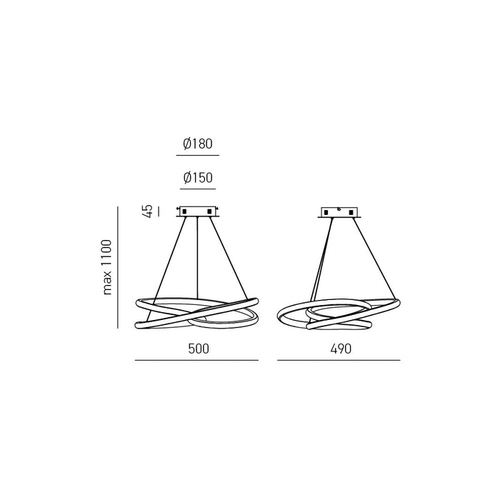 Diva - Lampadario a sospensione - GEA LUCE