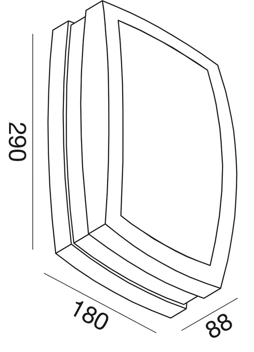 Ura - Applique quadrata - GEA LUCE