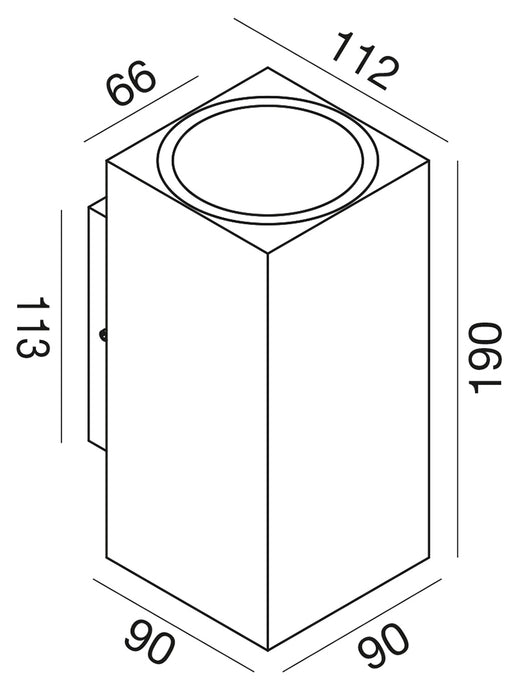 Kari - Applique quadrata - GEA LUCE