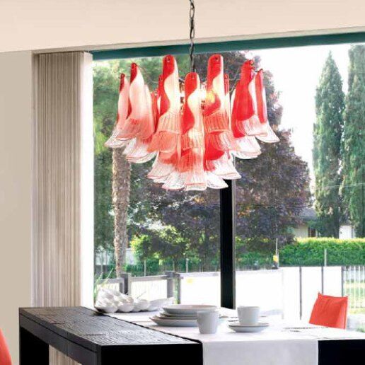 Petali 8007/60 rosa (cromo) - Lampadario classico - PATRIZIA VOLPATO