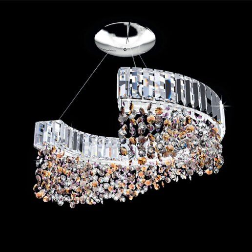 Diadema diam.55cm trasparente swarovski cromo - Lampadario, sospensione - PATRIZIA VOLPATO