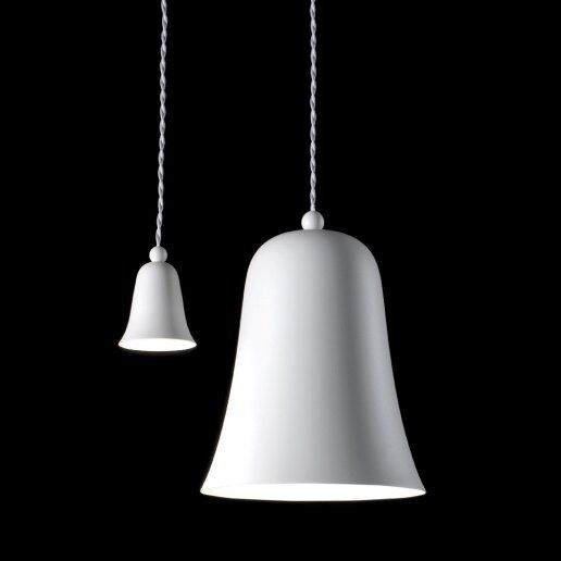 Cloche Grande esterno bianco opaco/ interno bianco opaco (DRAA) - Lampadario, sospensione - NOIDESIGN