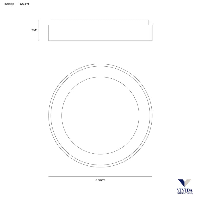 Inner R - lampada da soffitto - VIVIDA INTERNATIONAL