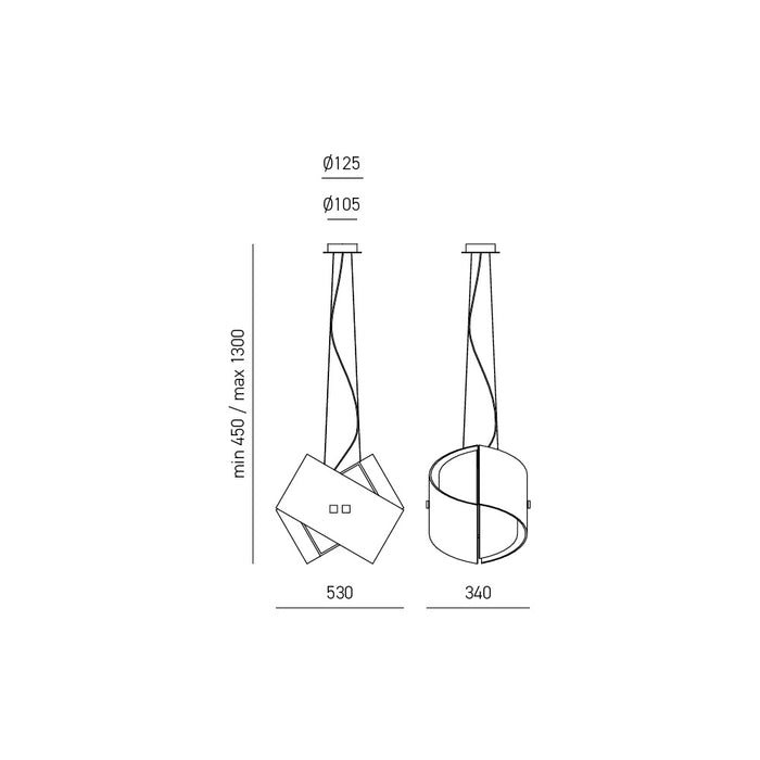 Penelope - Lampadario grande a sospensione -  GEA LUCE